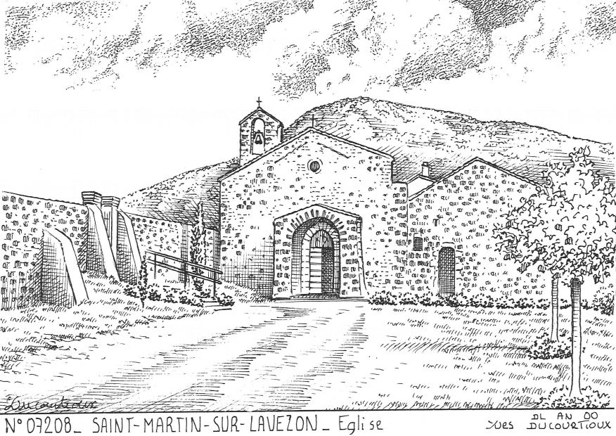 N 07208 - ST MARTIN SUR LAVEZON - église